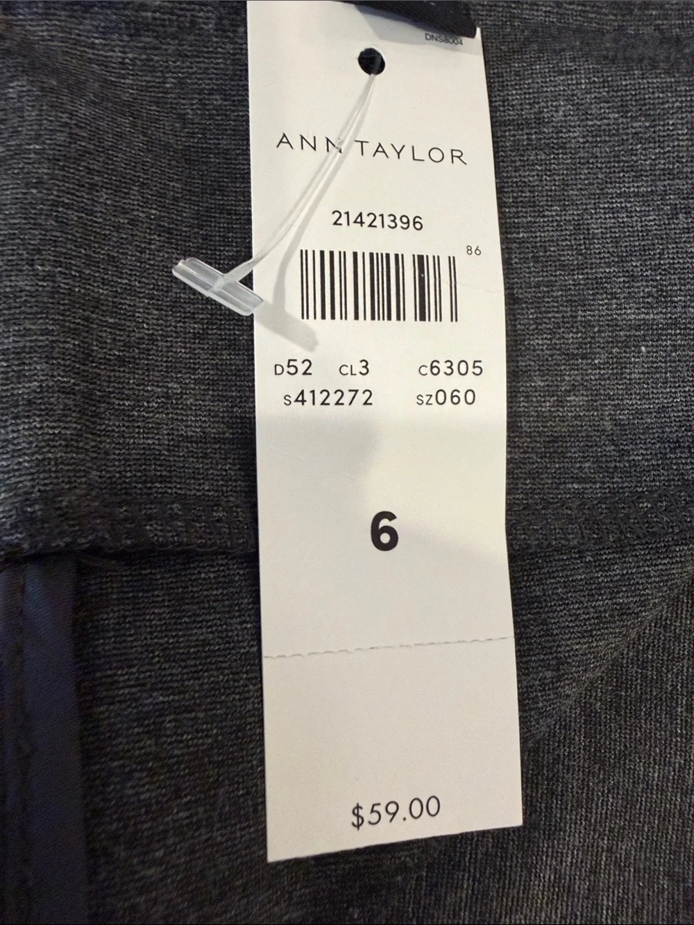 Ann Taylor Classic Dark Gray Pencil Skirt - Sleek Women's Workwear